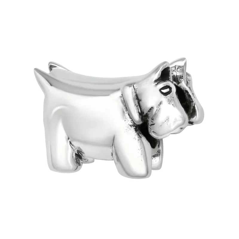 Ag Sterling Silver Schnauzer Dog Charm sold by Zulily