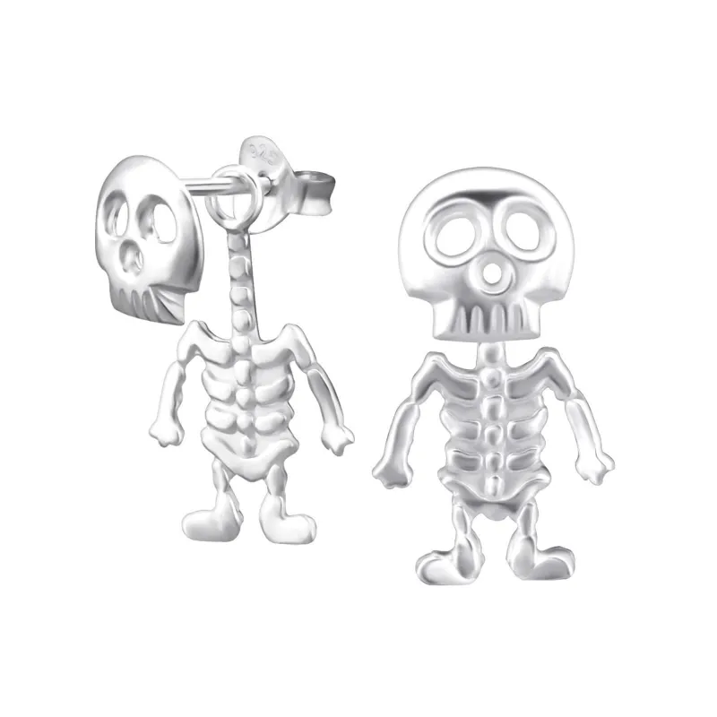 Sterling Silver Skeleton Drop Earrings sold by Zulily