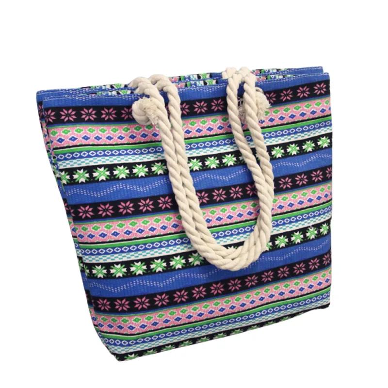 Blue Multi Canvas Tote Bag sold by Zulily