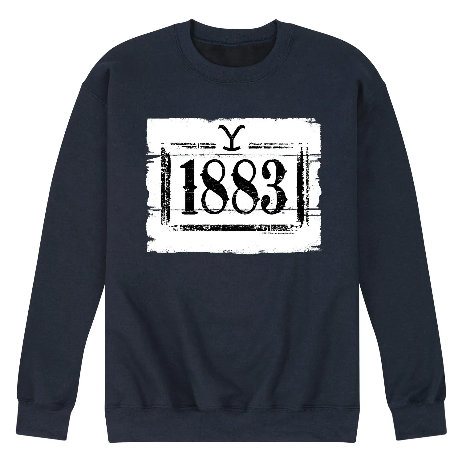1883 - 1883 Wood Sign - Men's Long Sleeve Crew Fleece Sweatshirt sold by Zulily product image thumbnail 3