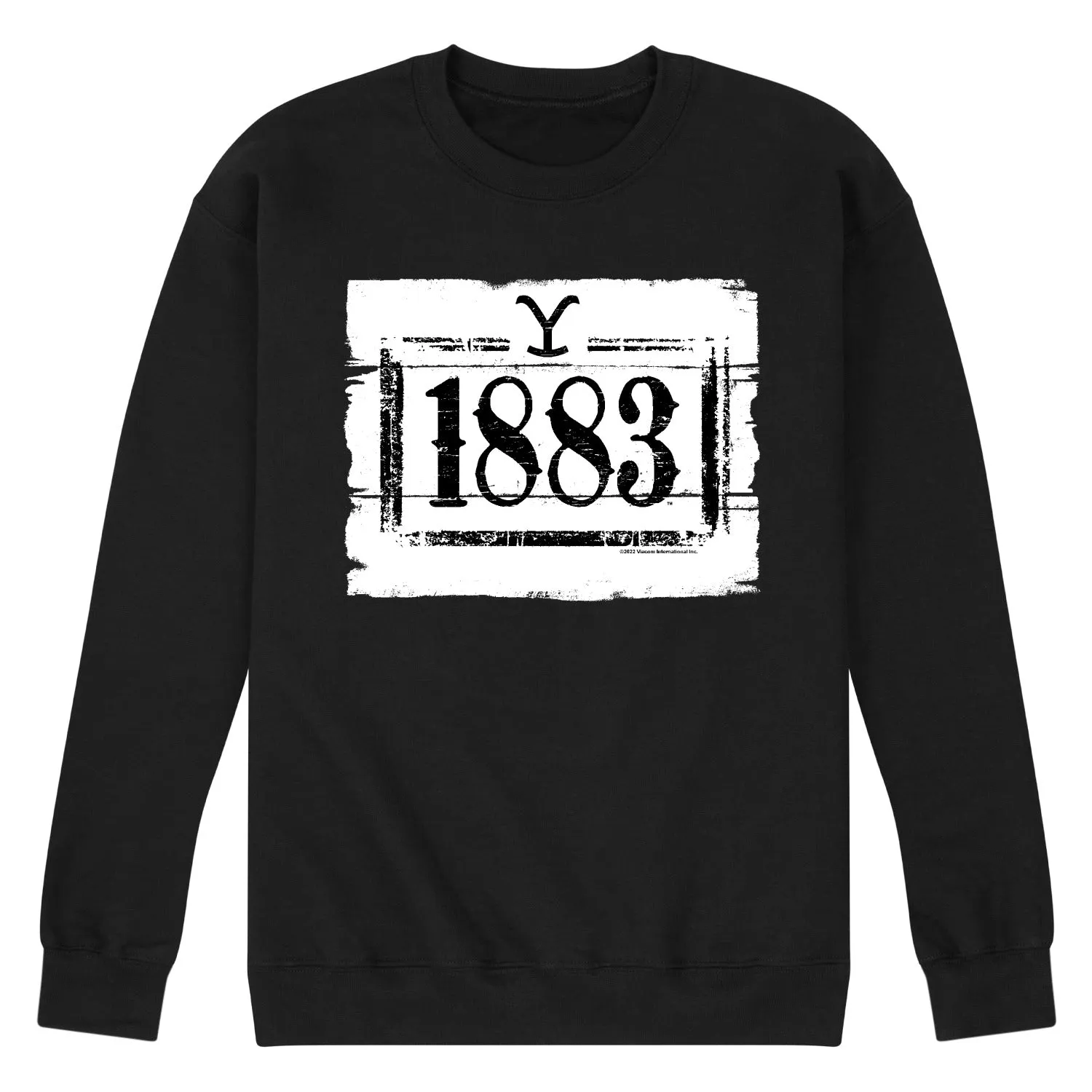 1883 - 1883 Wood Sign - Men's Long Sleeve Crew Fleece Sweatshirt sold by Zulily product image thumbnail 2