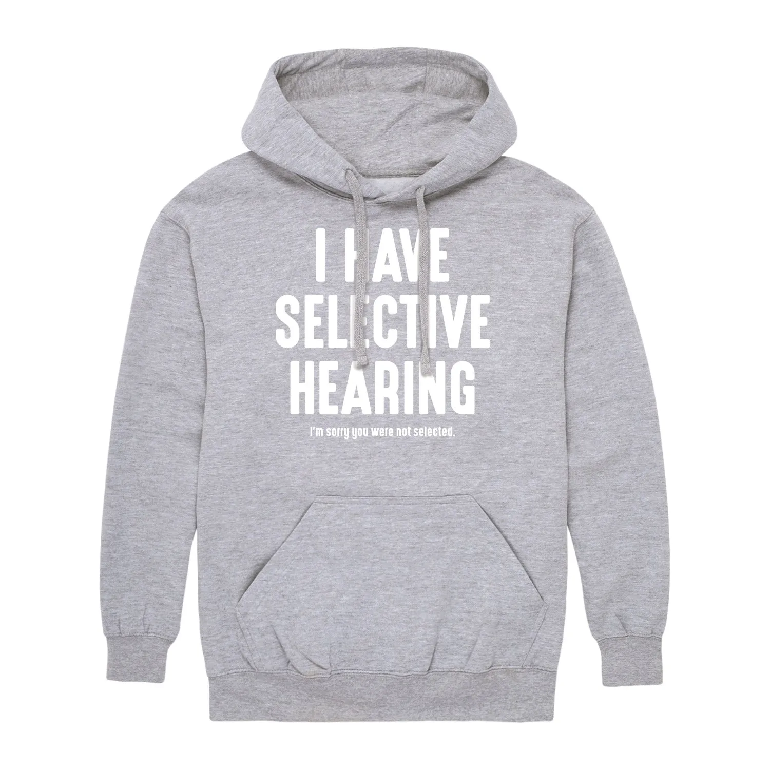 Instant Message - Selective Hearing - Men's Pullover Hooded Fleece Sweatshirt sold by Zulily product image thumbnail 2