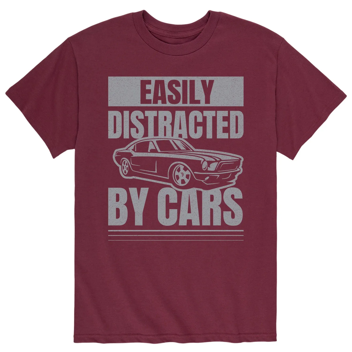 Instant Message - Easily Distracted By Cars - Adult Short Sleeve Tee sold by Zulily