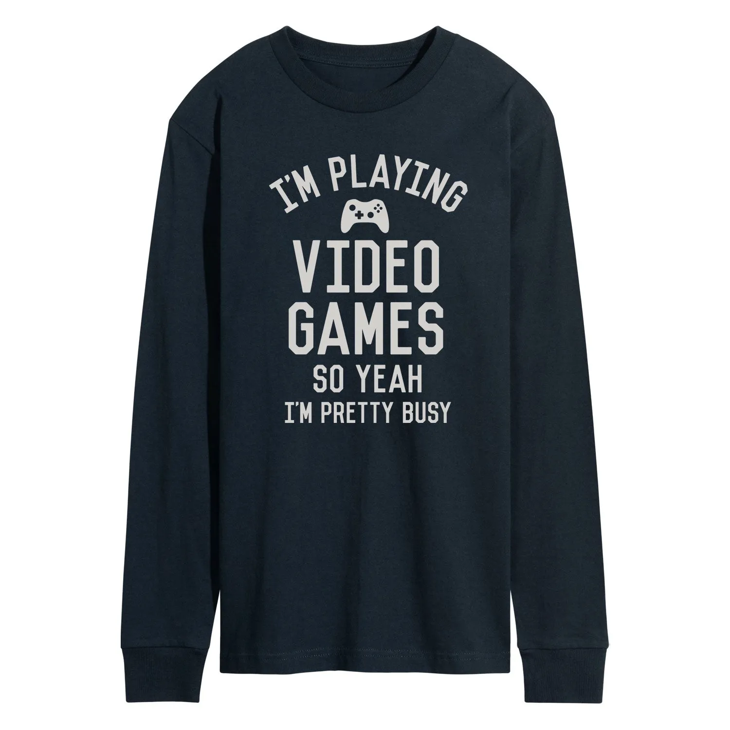 Instant Message - Im Playing Video Games Yeah Busy - Men's Long Sleeve T-Shirt sold by Zulily product image thumbnail 3