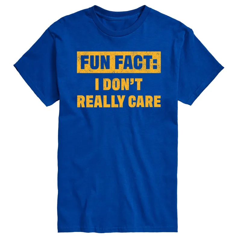 Instant Message - Funny I Dont Really Care - Adult SHORT SLEEVE T-shirt sold by Zulily