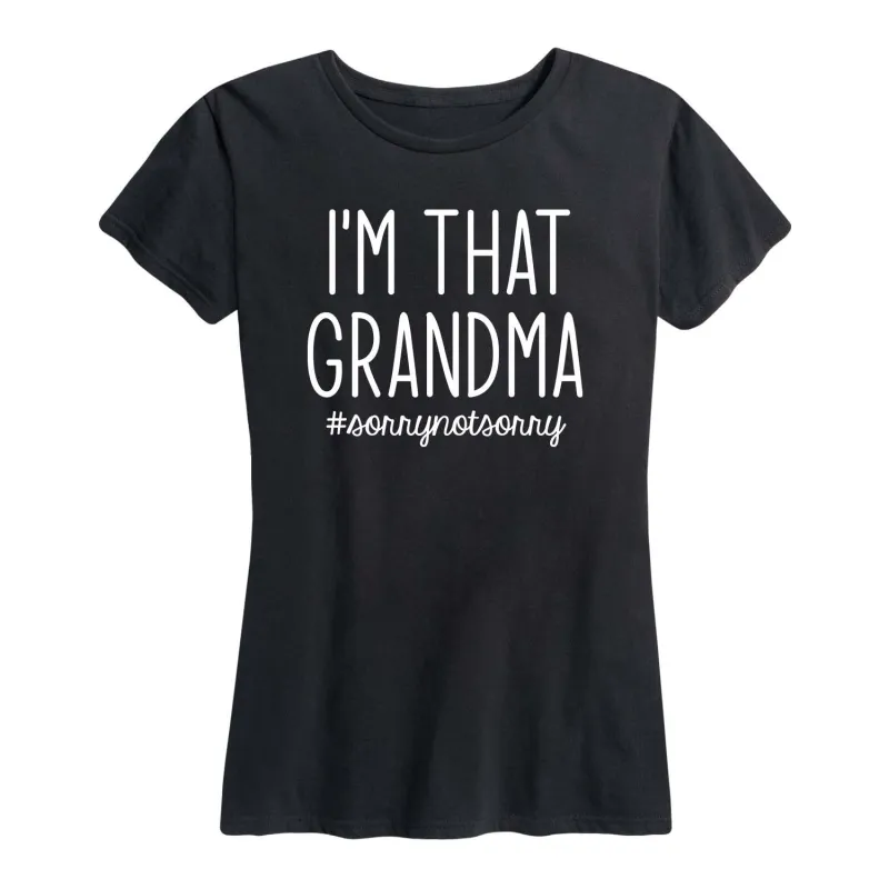Instant Message - I'm That Grandma - Women's Short Sleeve Graphic T-Shirt sold by Zulily