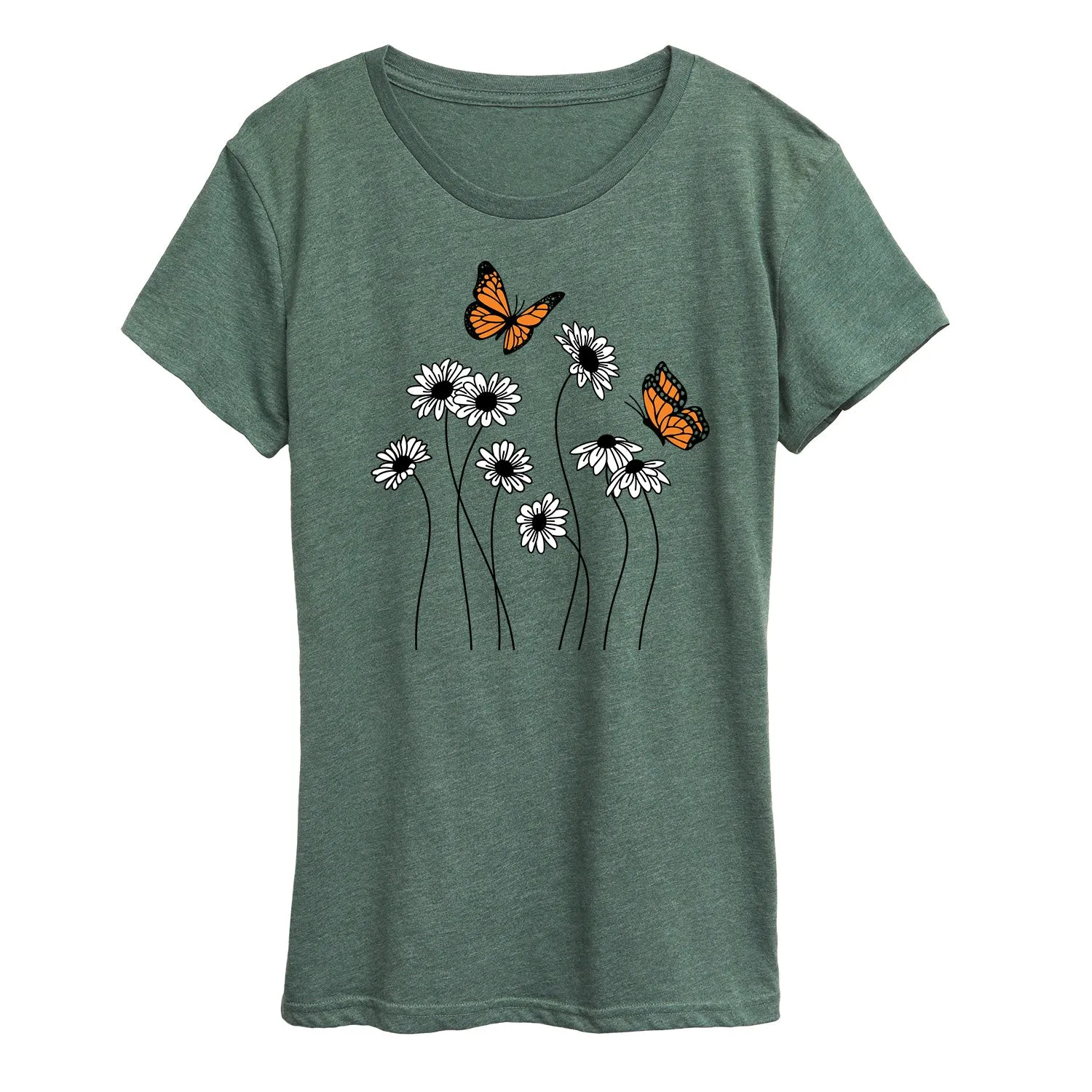 Instant Message - Wildflower Garden - Women's Short Sleeve Graphic T-Shirt sold by Zulily product image thumbnail 2