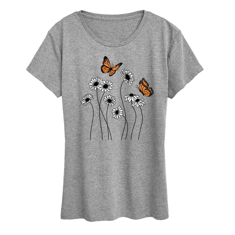 Instant Message - Wildflower Garden - Women's Short Sleeve Graphic T-Shirt sold by Zulily