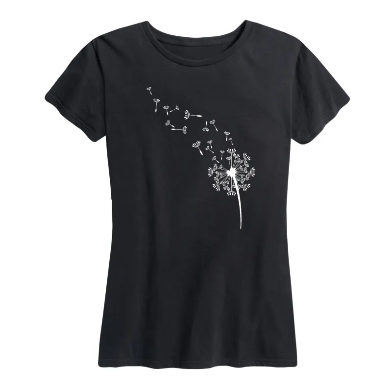 Instant Message - Dandelion Seeds - Women's Short Sleeve Graphic T-Shirt sold by Zulily
