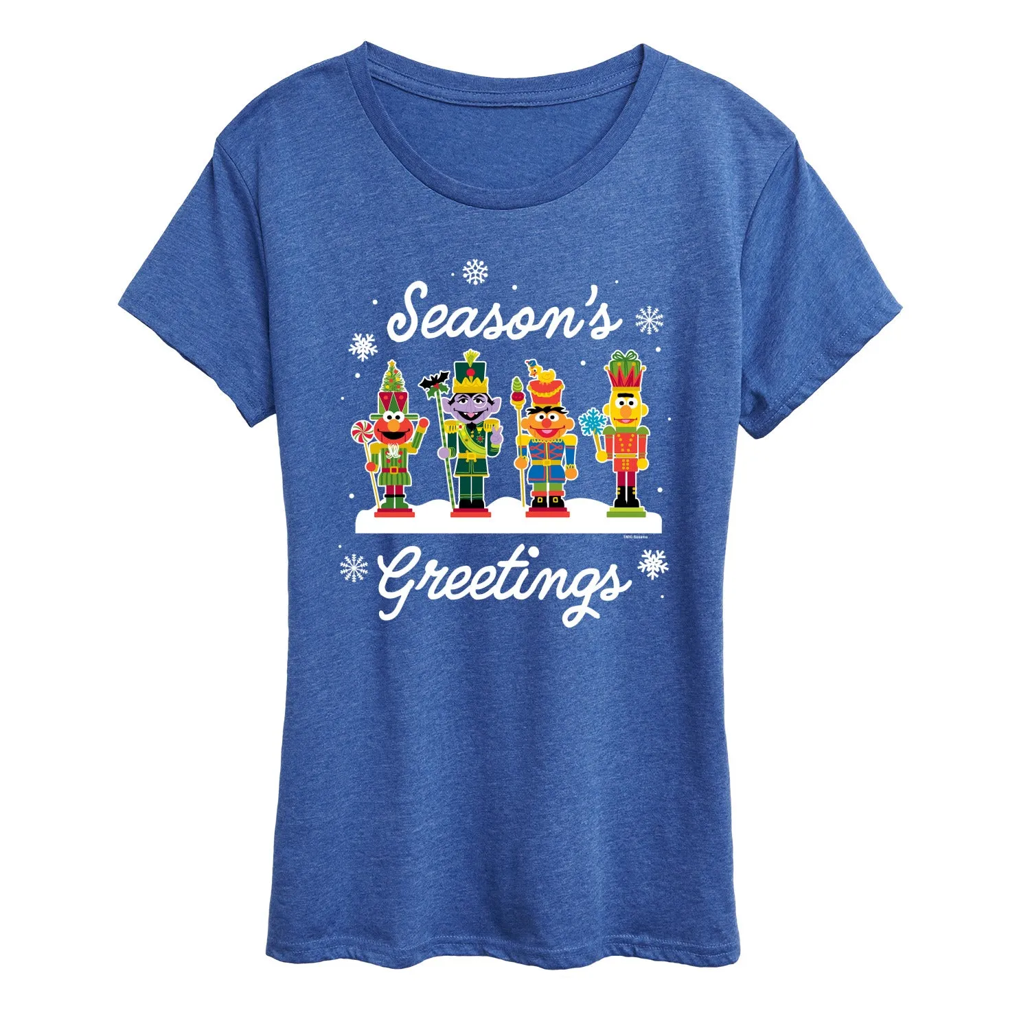 Sesame Street - Season's Greetings - Women's Short Sleeve Graphic T-shirt sold by Zulily
