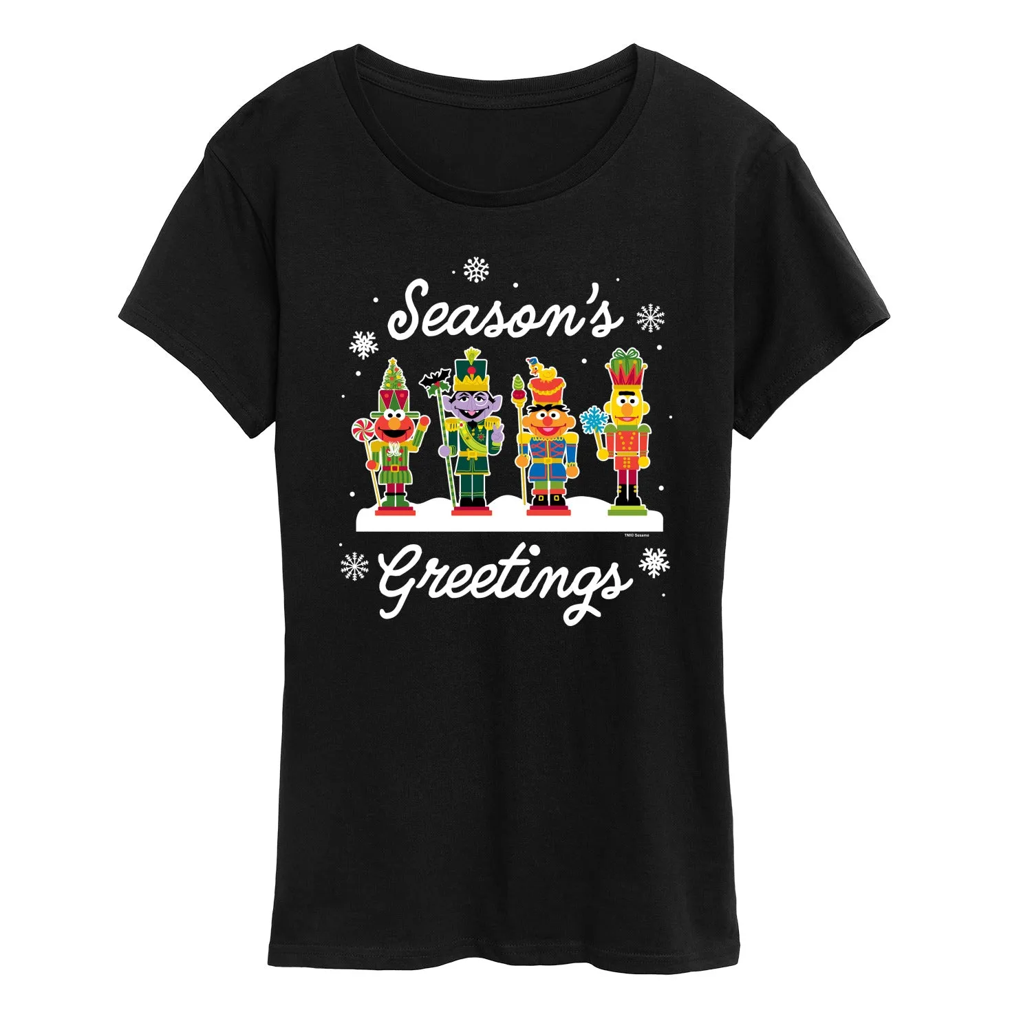 Sesame Street - Season's Greetings - Women's Short Sleeve Graphic T-shirt sold by Zulily product image thumbnail 3