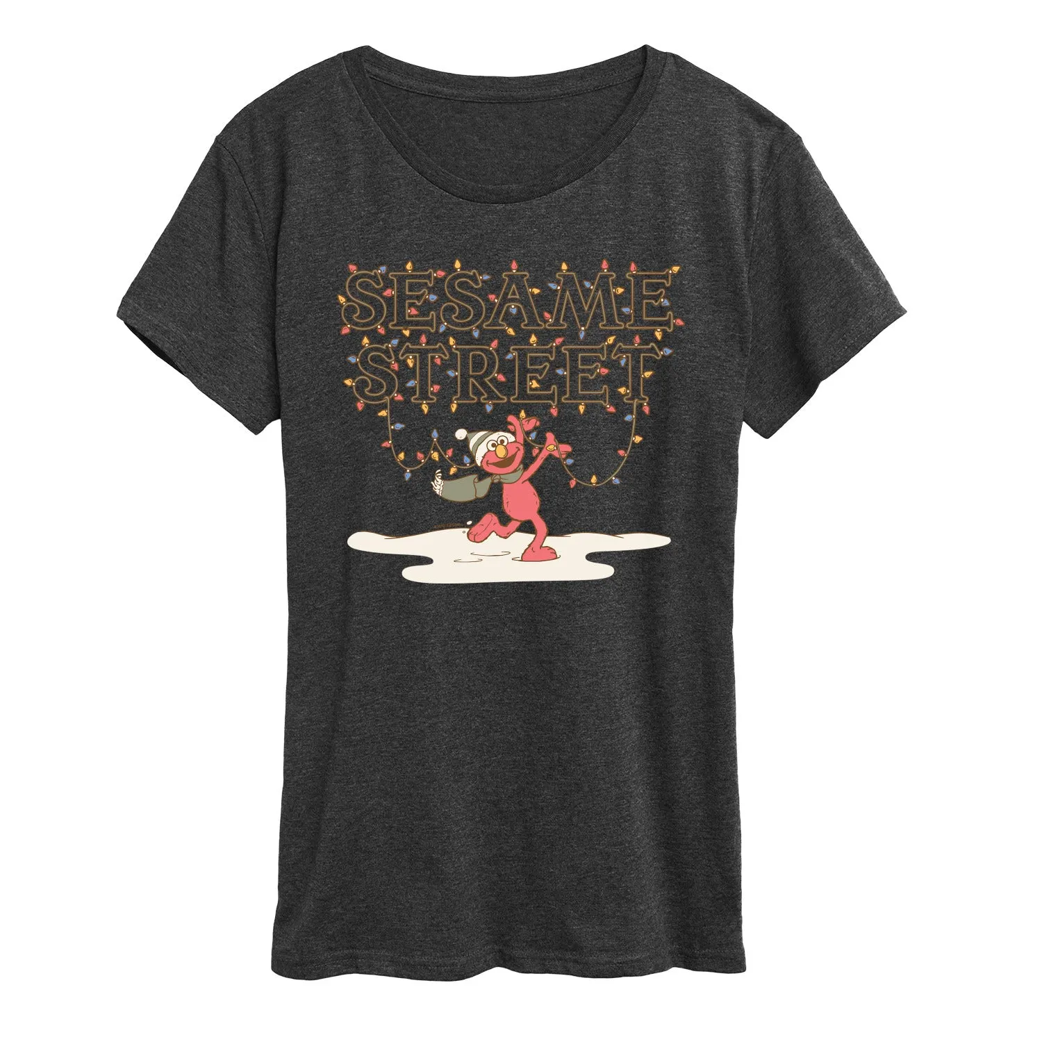 Sesame Street - Elmo Lights - Women's Short Sleeve Graphic T-shirt sold by Zulily product image thumbnail 3