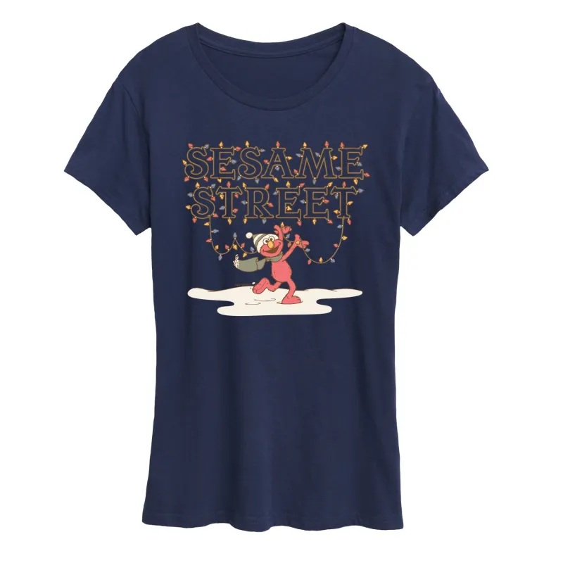 Sesame Street - Elmo Lights - Women's Short Sleeve Graphic T-shirt sold by Zulily