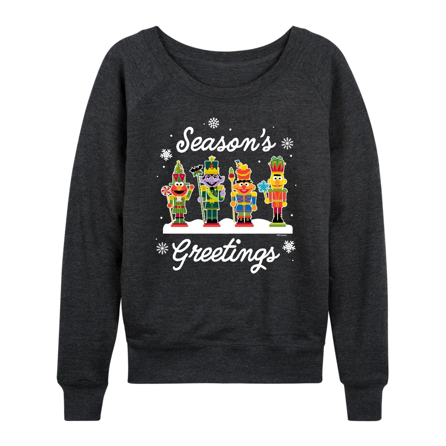 Sesame Street - Season's Greetings - Women's French Terry Long Sleeve Pullover sold by Zulily product image thumbnail 2