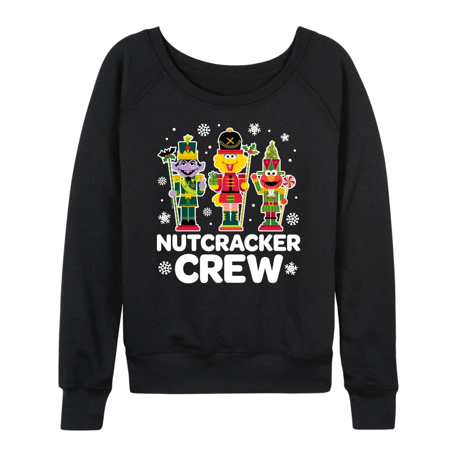 Sesame Street - Nutcracker Crew- Women's French Terry Long Sleeve Pullover sold by Zulily