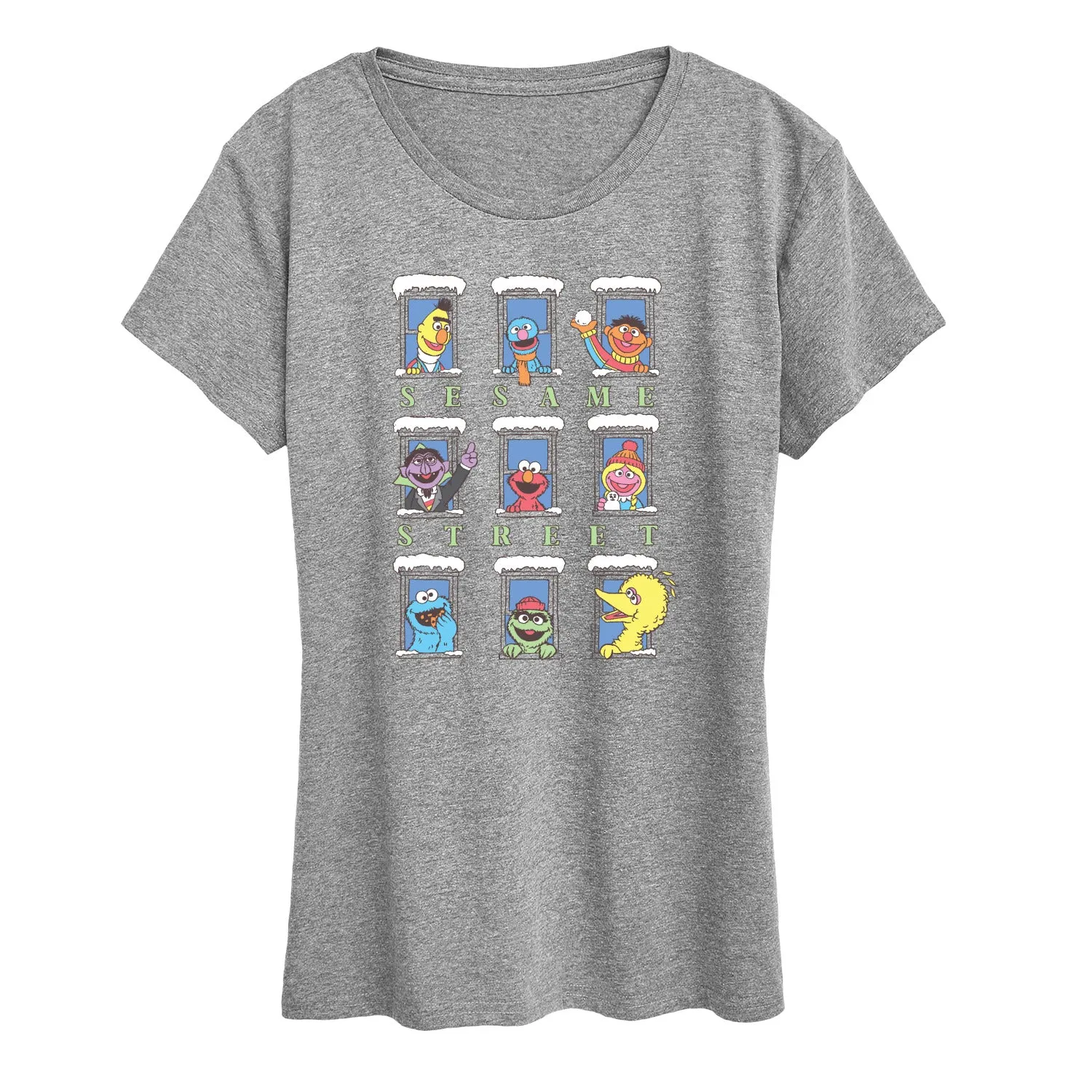 Sesame Street - Window Grid - Women's Short Sleeve Graphic T-shirt sold by Zulily product image thumbnail 2