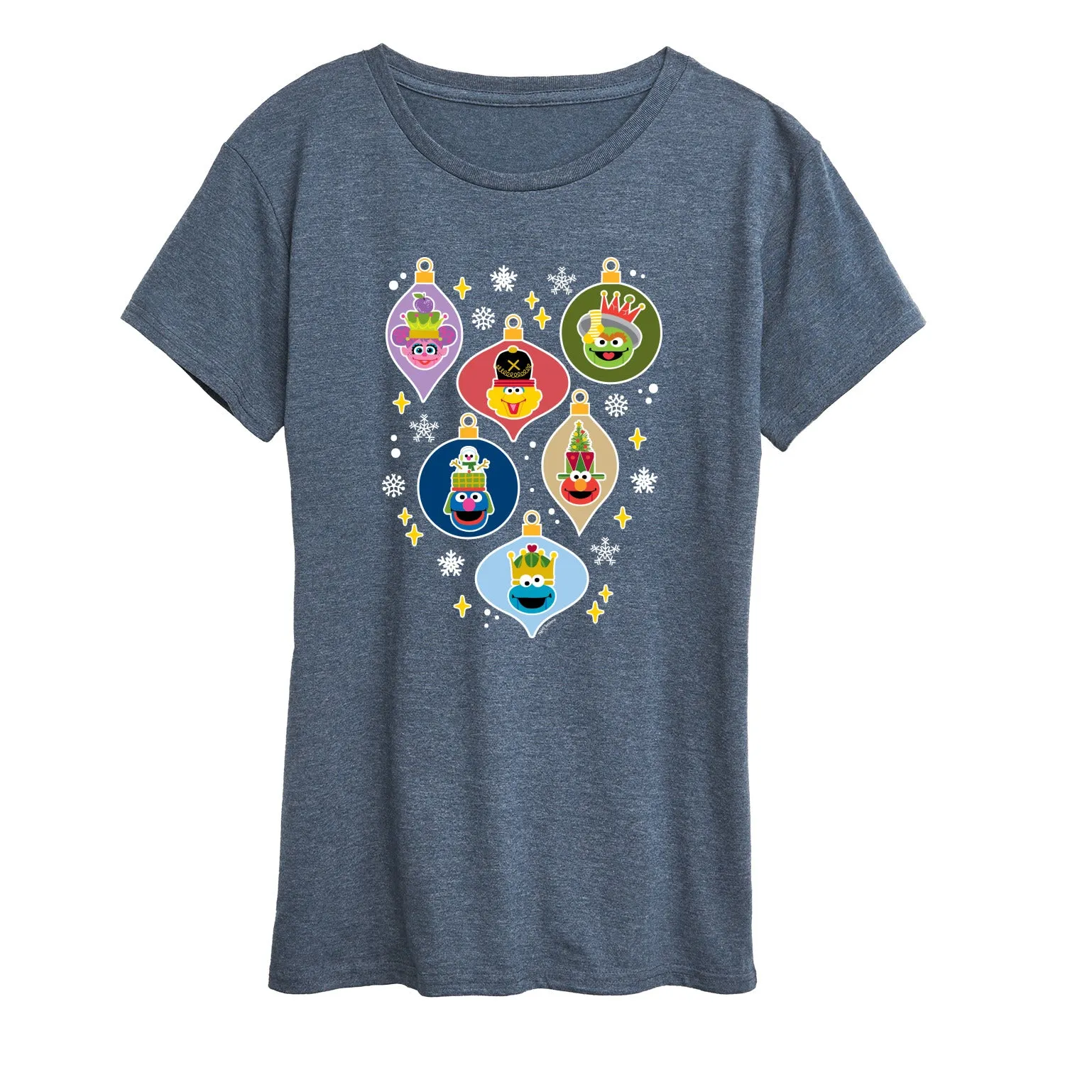 Sesame Street - Character Christmas Ornaments - Women's Short Sleeve Graphic T-shirt sold by Zulily product image thumbnail 3