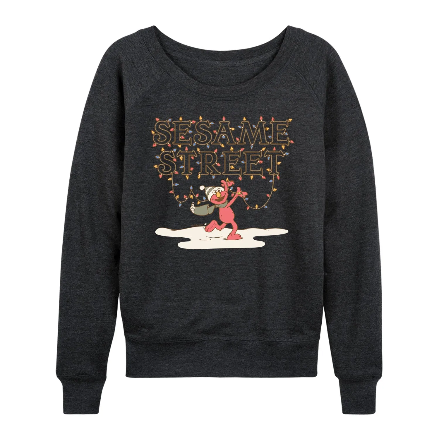 Sesame Street - Elmo Lights - Women's French Terry Long Sleeve Pullover sold by Zulily product image thumbnail 2
