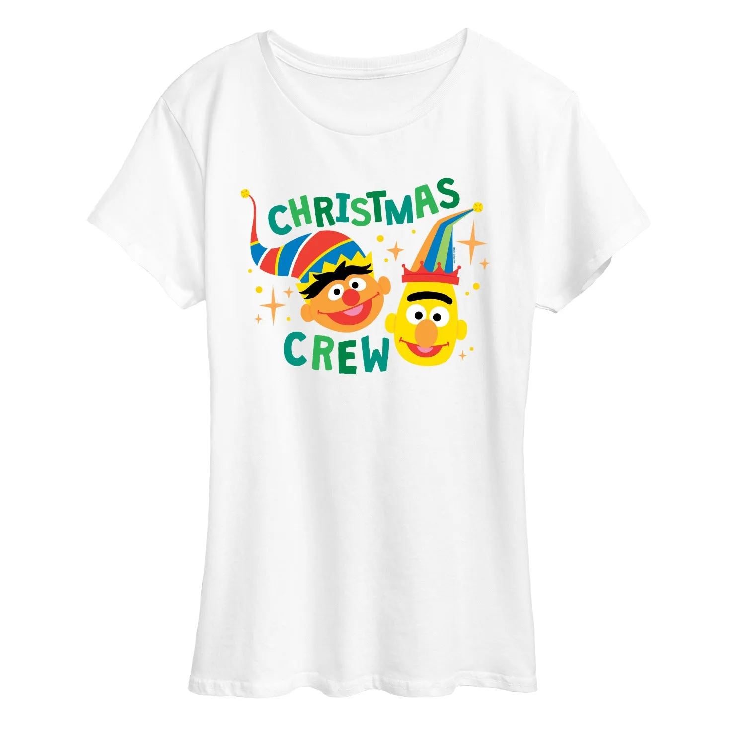 Sesame Street - Christmas Crew - Women's Short Sleeve Graphic T-shirt sold by Zulily