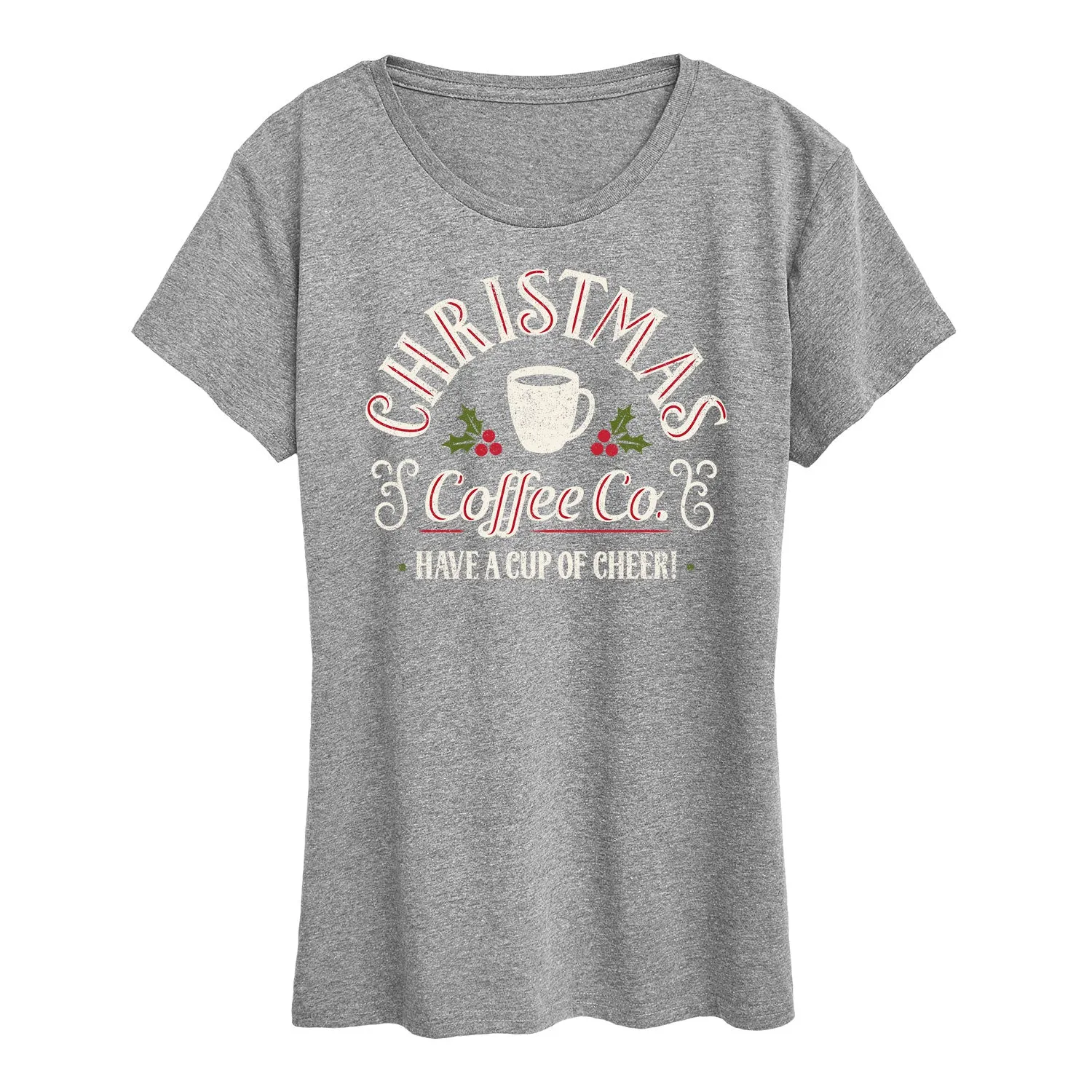 Instant Message - Christmas Coffee Co - Women's Short Sleeve Graphic T-Shirt sold by Zulily product image thumbnail 4