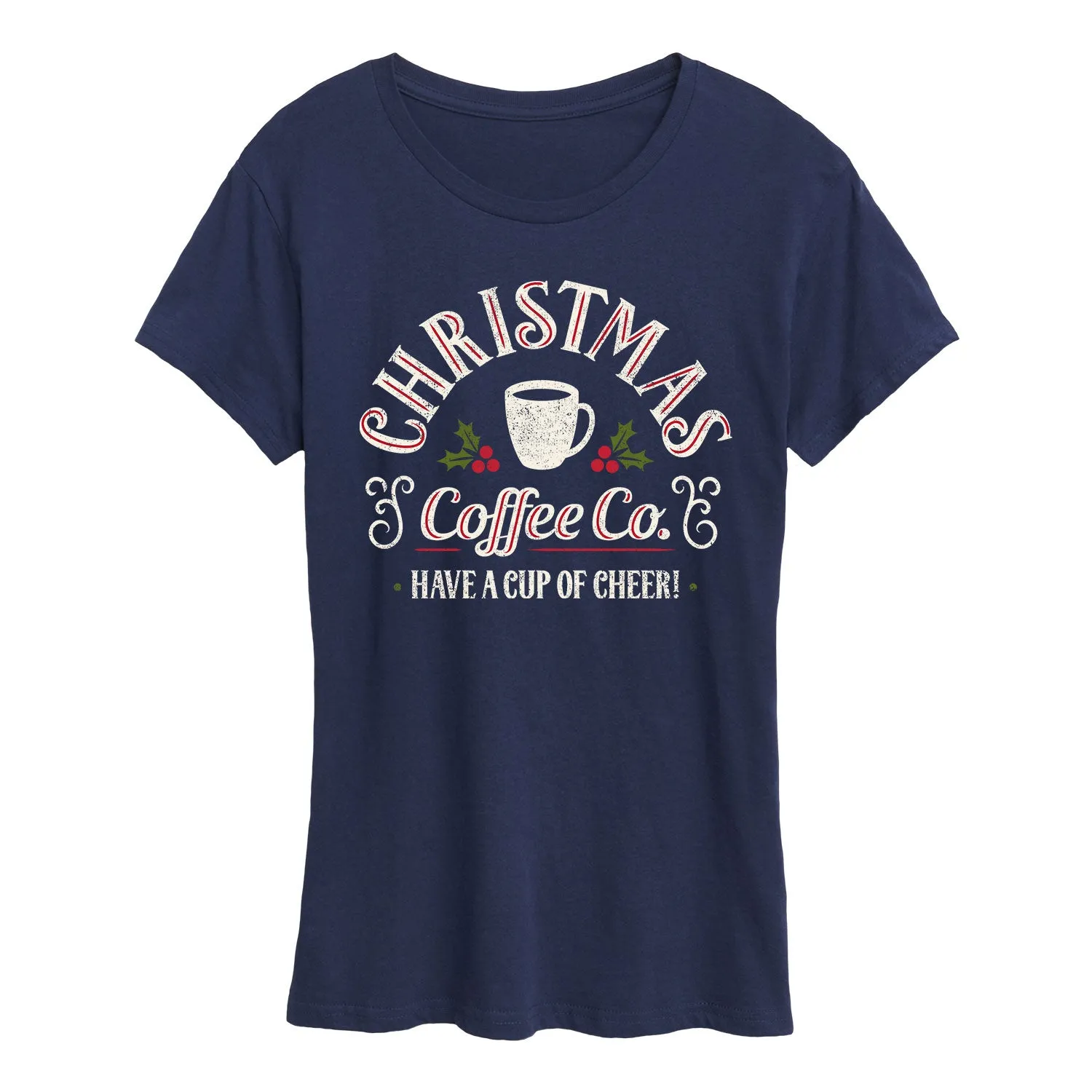 Instant Message - Christmas Coffee Co - Women's Short Sleeve Graphic T-Shirt sold by Zulily product image thumbnail 5