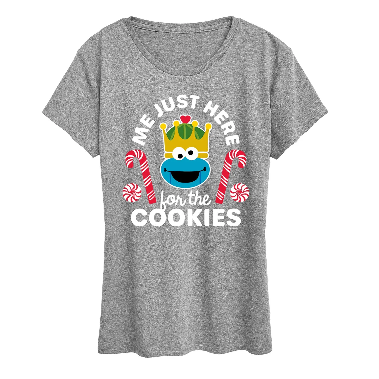 Sesame Street - Just Here for the Cookies - Women's Short Sleeve Graphic T-shirt sold by Zulily product image thumbnail 3