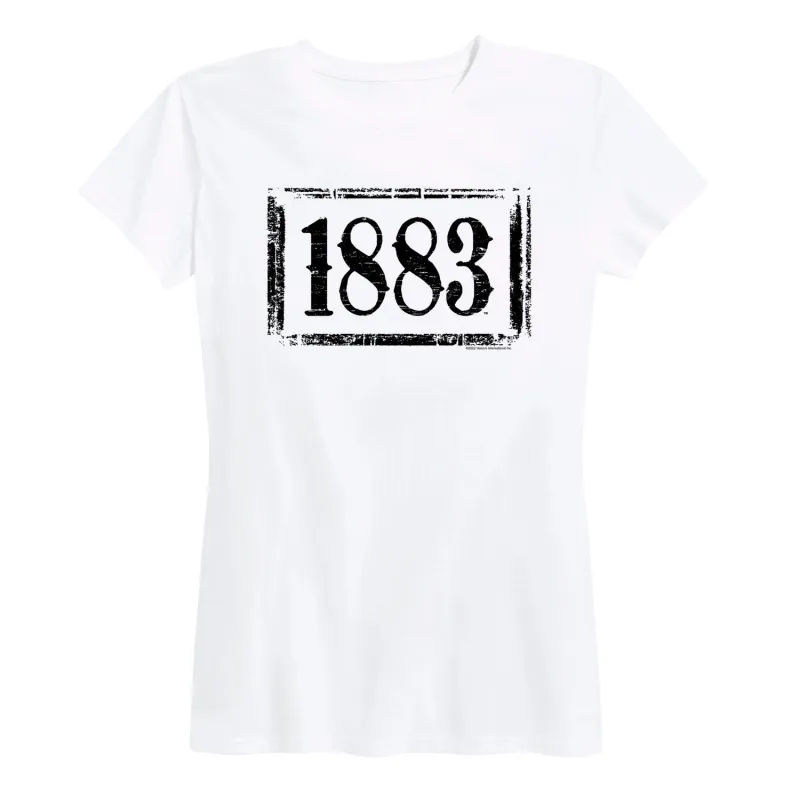 1883 - 1883 Logo - Women's Short Sleeve Graphic T-Shirt sold by Zulily