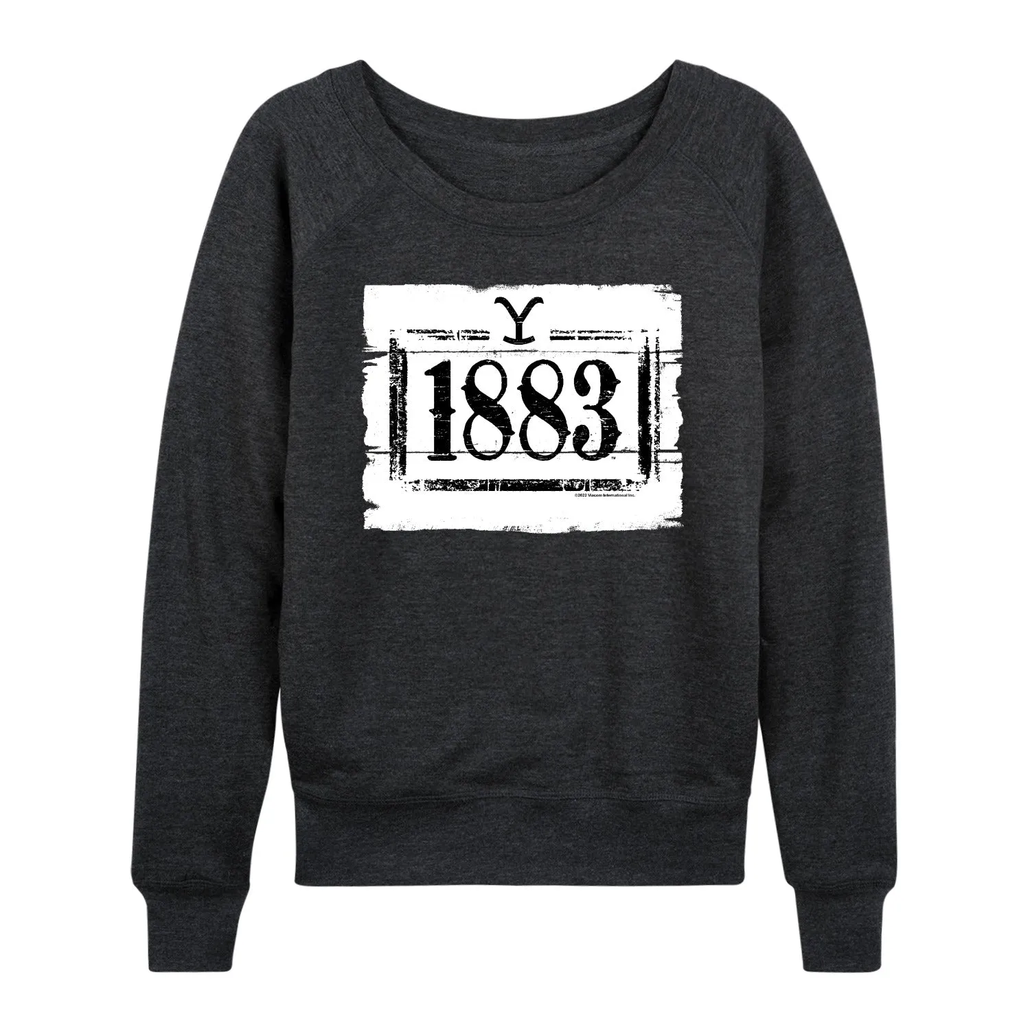 1883 - 1883 Wood Sign - Women's French Terry Long Sleeve Pullover sold by Zulily product image thumbnail 2