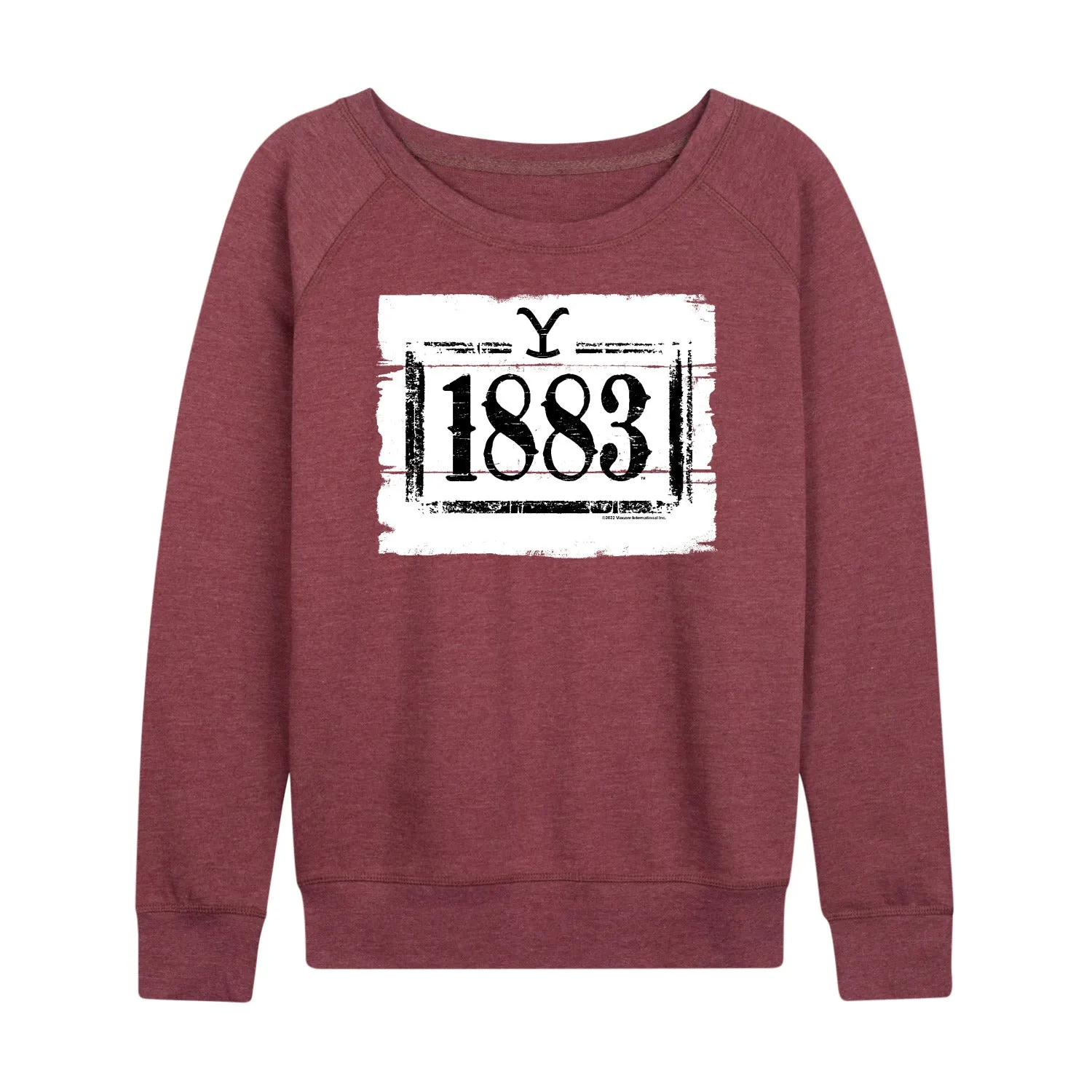 1883 - 1883 Wood Sign - Women's French Terry Long Sleeve Pullover sold by Zulily product image thumbnail 4