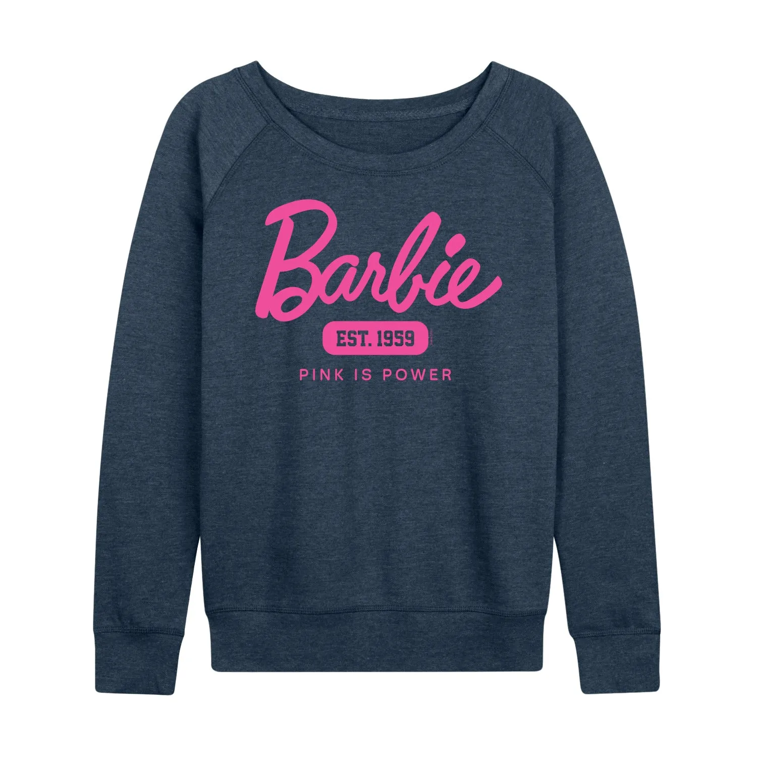 Barbie - Barbie Est 1959 - Women's French Terry Long Sleeve Pullover sold by Zulily product image thumbnail 3