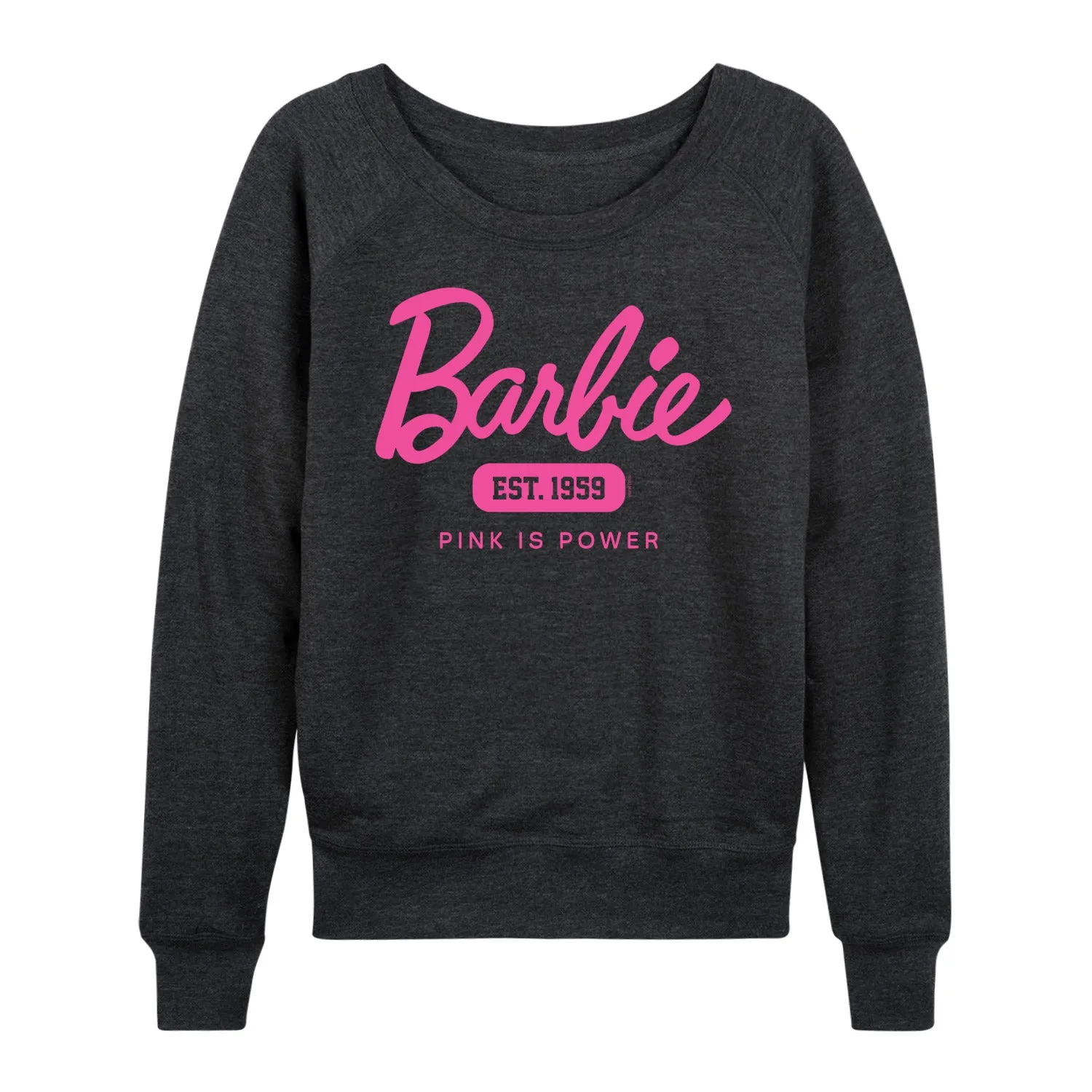 Barbie - Barbie Est 1959 - Women's French Terry Long Sleeve Pullover sold by Zulily product image thumbnail 2
