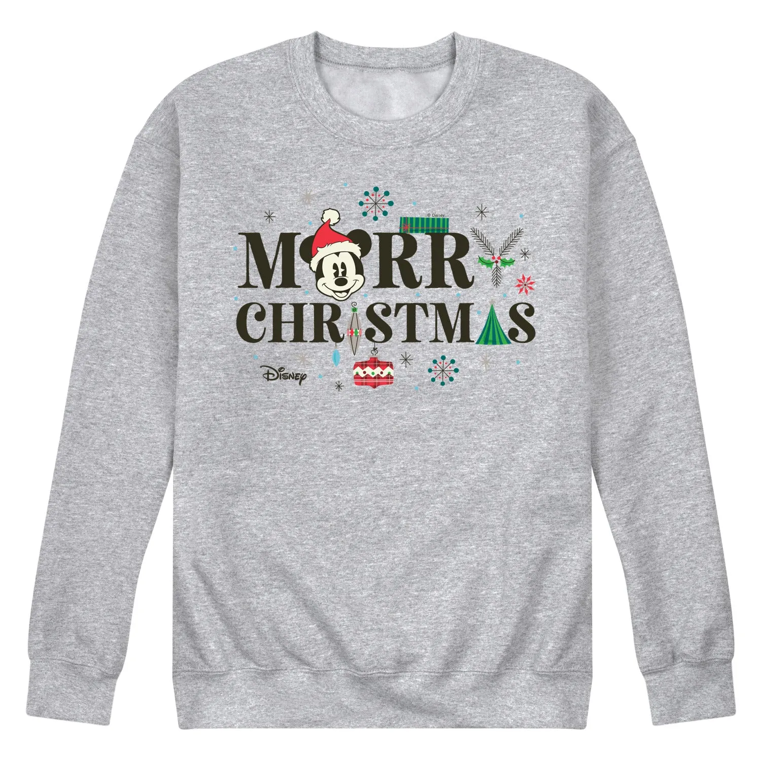 Disney - Merry Christmas With Icons - Men's Crew Fleece Sweatshirt Sweatshirt sold by Zulily