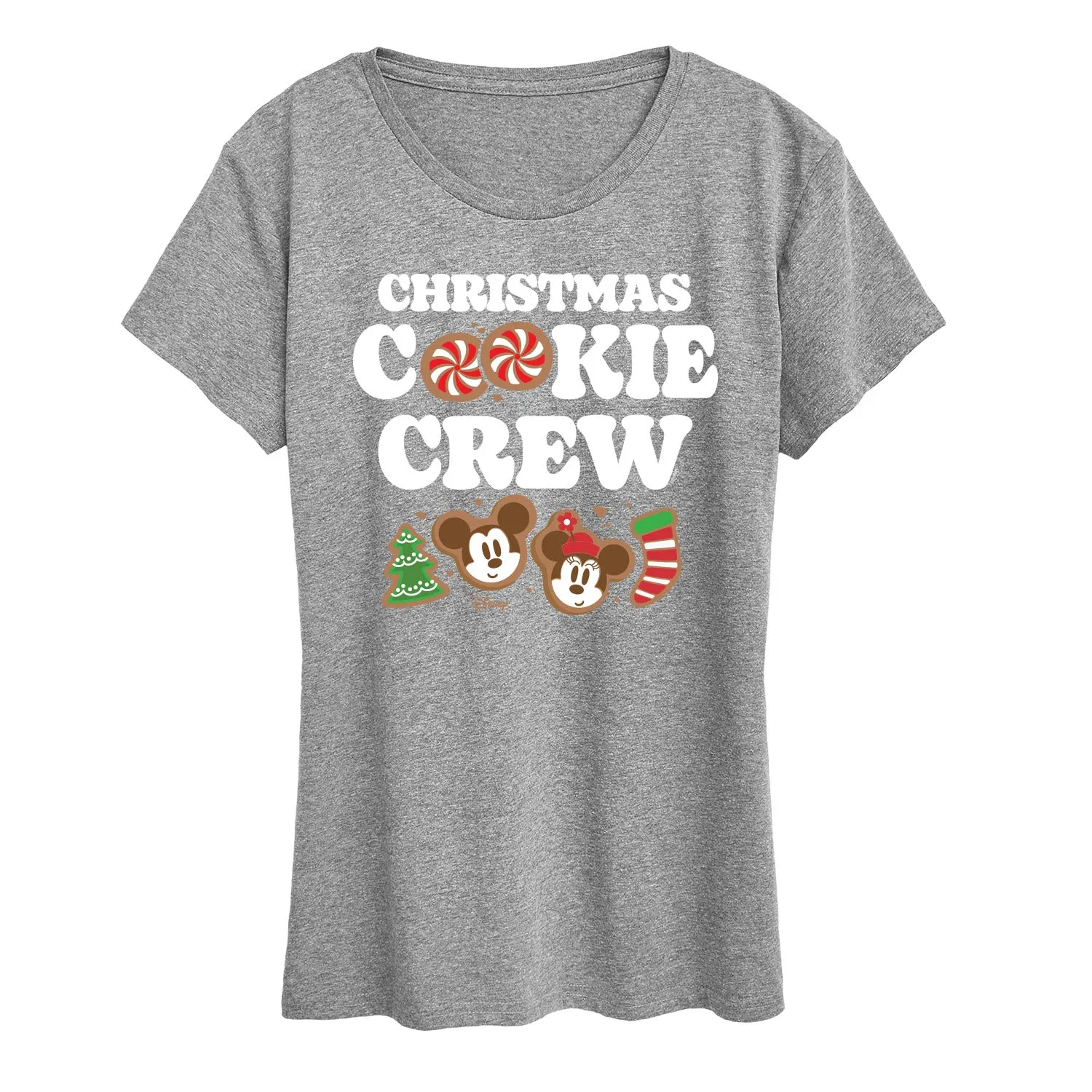 Disney - Mickey and Minnie Christmas Cookie Crew - Women's Short Sleeve Graphic T-Shirt sold by Zulily product image thumbnail 3