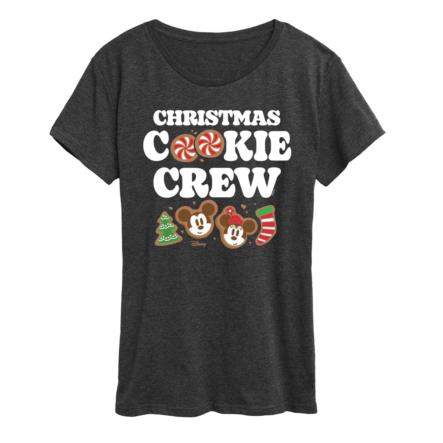 Disney - Mickey and Minnie Christmas Cookie Crew - Women's Short Sleeve Graphic T-Shirt sold by Zulily product image thumbnail 2