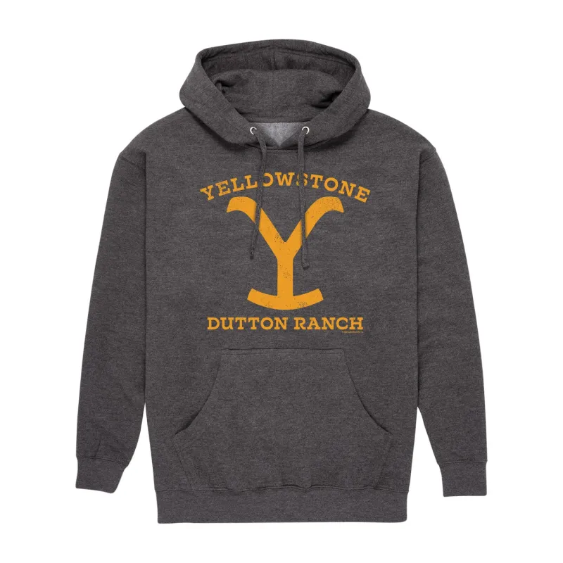Yellowstone - Yellowstone Dutton Bravado Gold - Men's Pullover Hooded Fleece Sweatshirt sold by Zulily