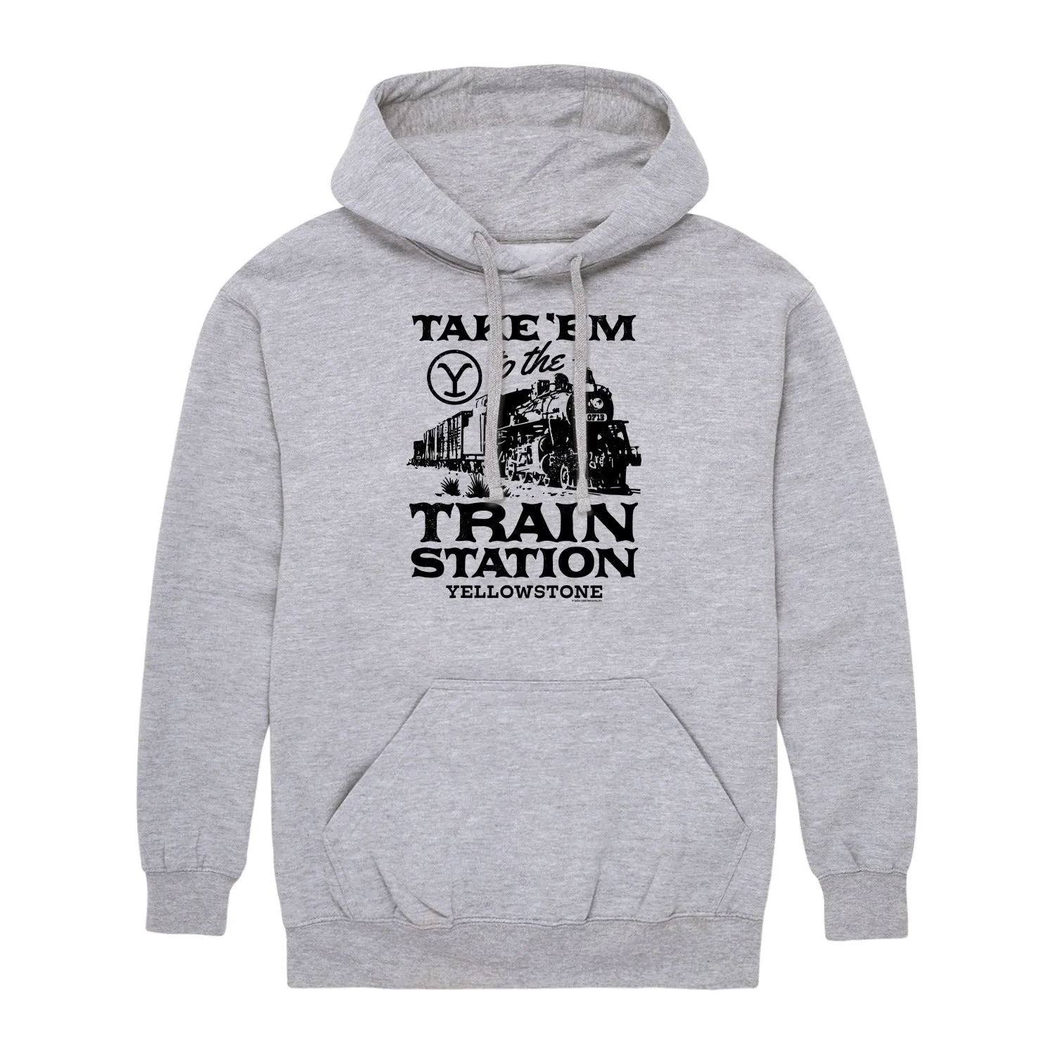 Yellowstone - Take Em Train Station- Mens Fleece Pullover Hoodie sold by Zulily