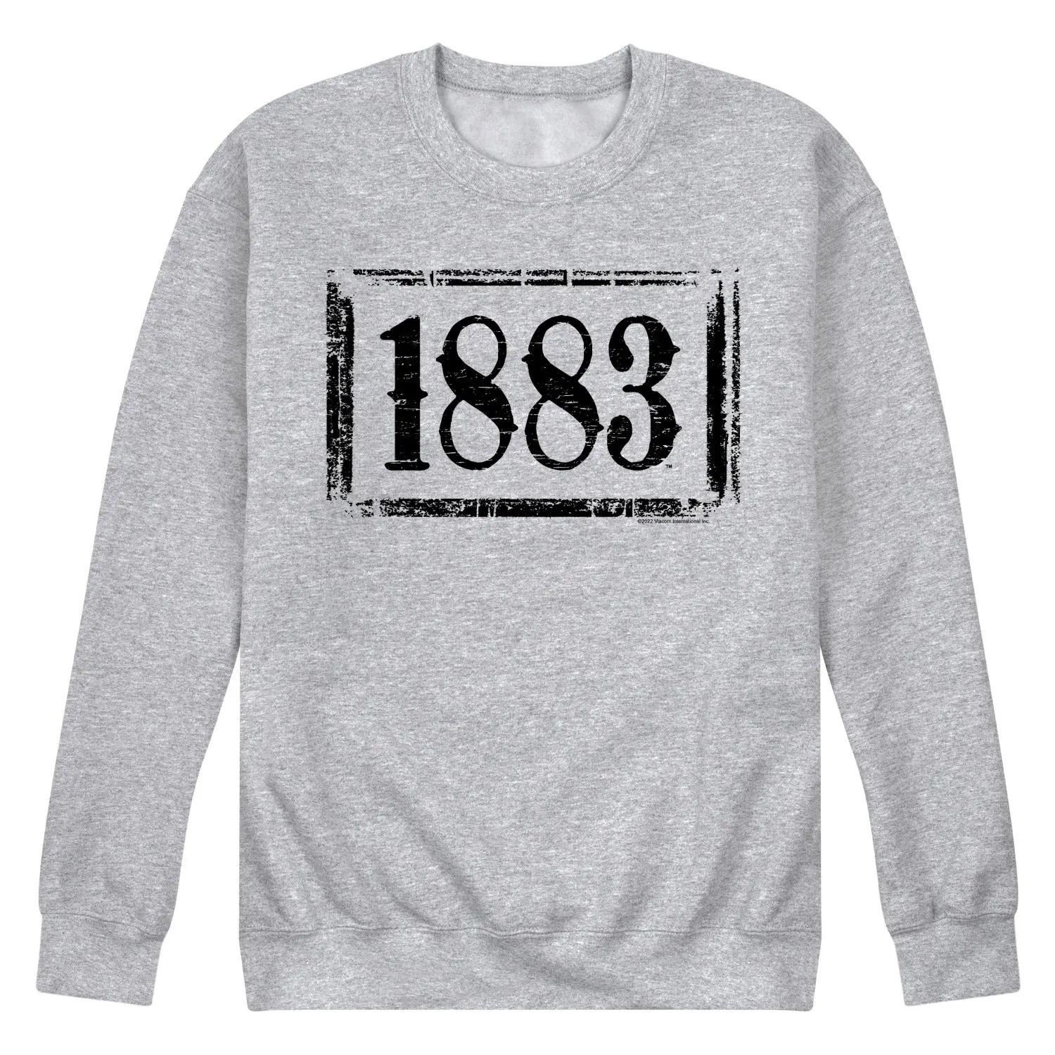 1883 - 1883 Logo - Men's Long Sleeve Crew Fleece Sweatshirt sold by Zulily