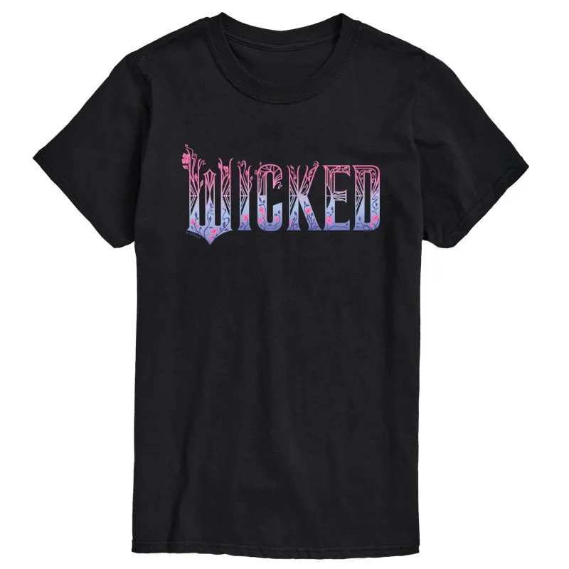 Wicked: Part 2 -  Floral Ombre Logo - Men's Short Sleeve Graphic T-Shirt sold by Zulily