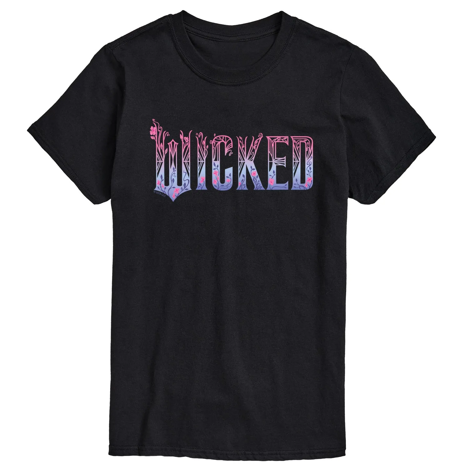 Wicked: Part 2 - Floral Ombre Logo - Men's Short Sleeve Graphic T-Shirt sold by Zulily