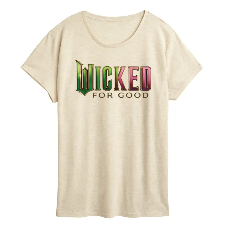 Wicked: Part 2 - For Good Logo - Women's Short Sleeve Graphic T-Shirt sold by Zulily