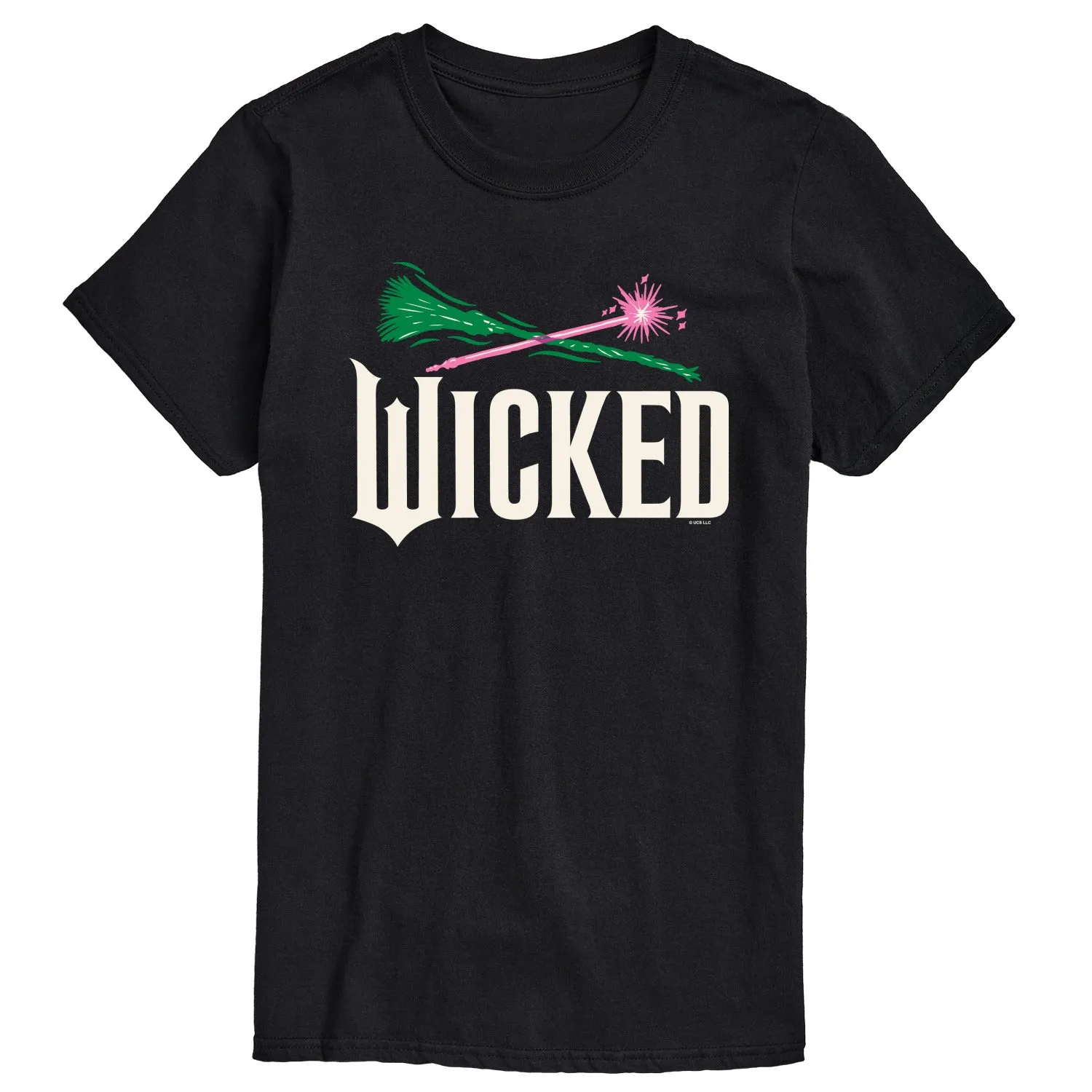 Wicked: Part 2 - Wand And Broomstick Logo - Men's Short Sleeve Graphic T-Shirt sold by Zulily product image thumbnail 2