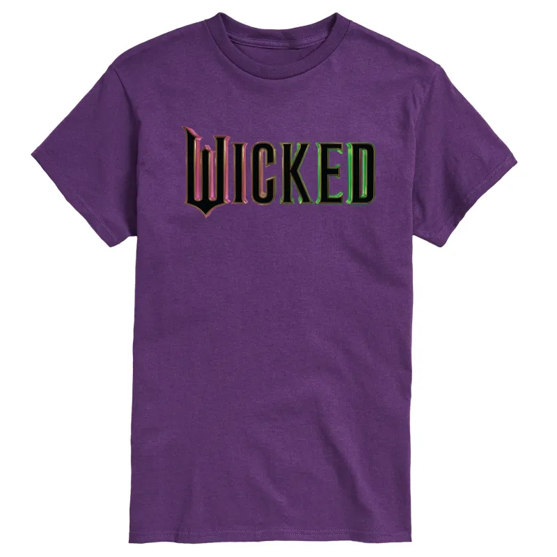 Wicked - theatrical Rainbow Logo - Men's Short Sleeve Graphic T-Shirt sold by Zulily