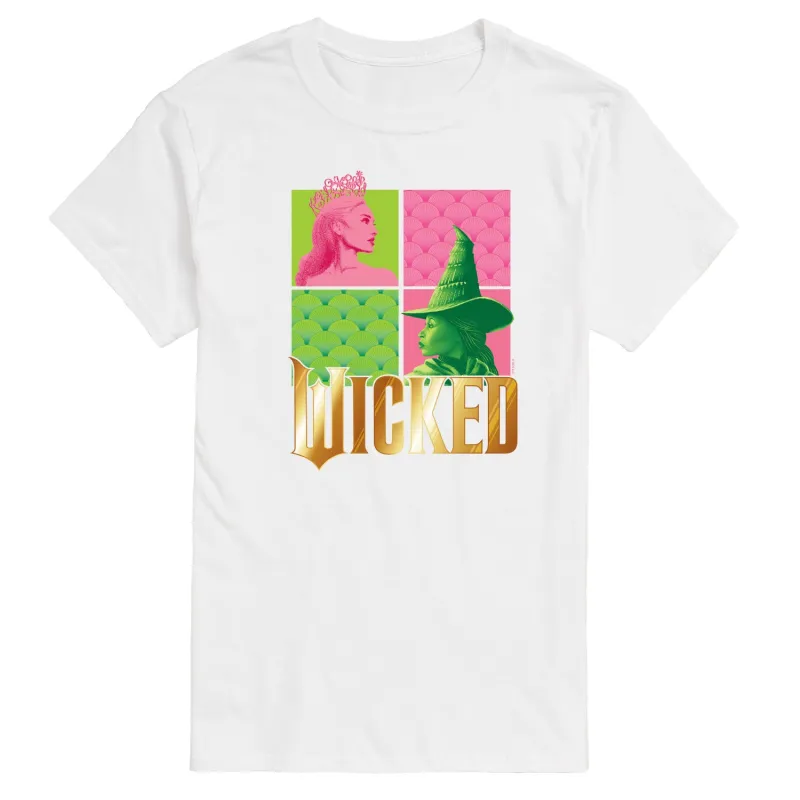 Wicked - Glinda and Elphaba Logo - Men's Short Sleeve Graphic T-Shirt sold by Zulily
