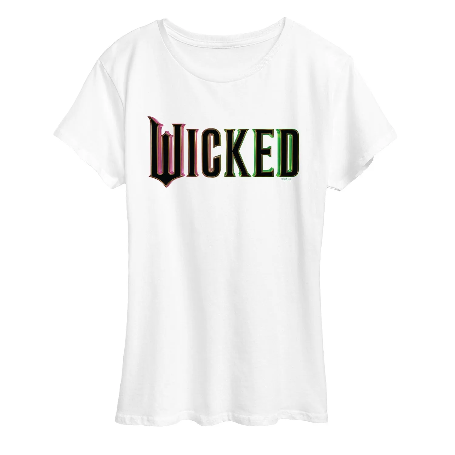 Wicked - Theatrical Rainbow Logo - Women's Short Sleeve Graphic T-Shirt sold by Zulily product image thumbnail 4