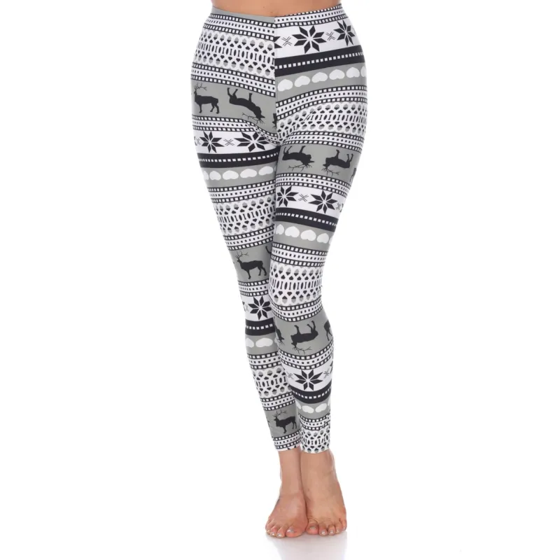 White Mark Women's Printed Holiday Leggings sold by Zulily