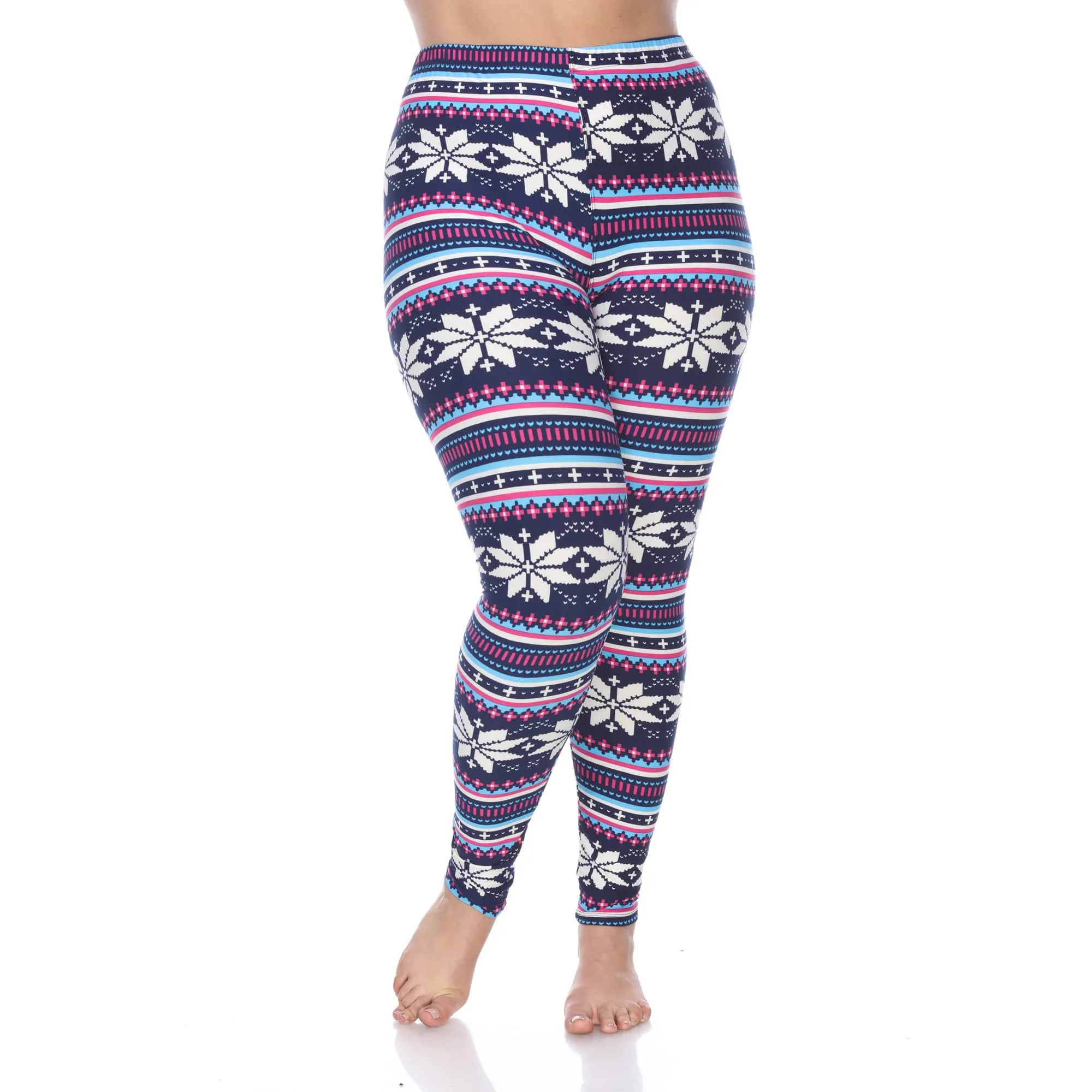 White Mark Plus Size Printed Holiday Leggings sold by Zulily product image thumbnail 5