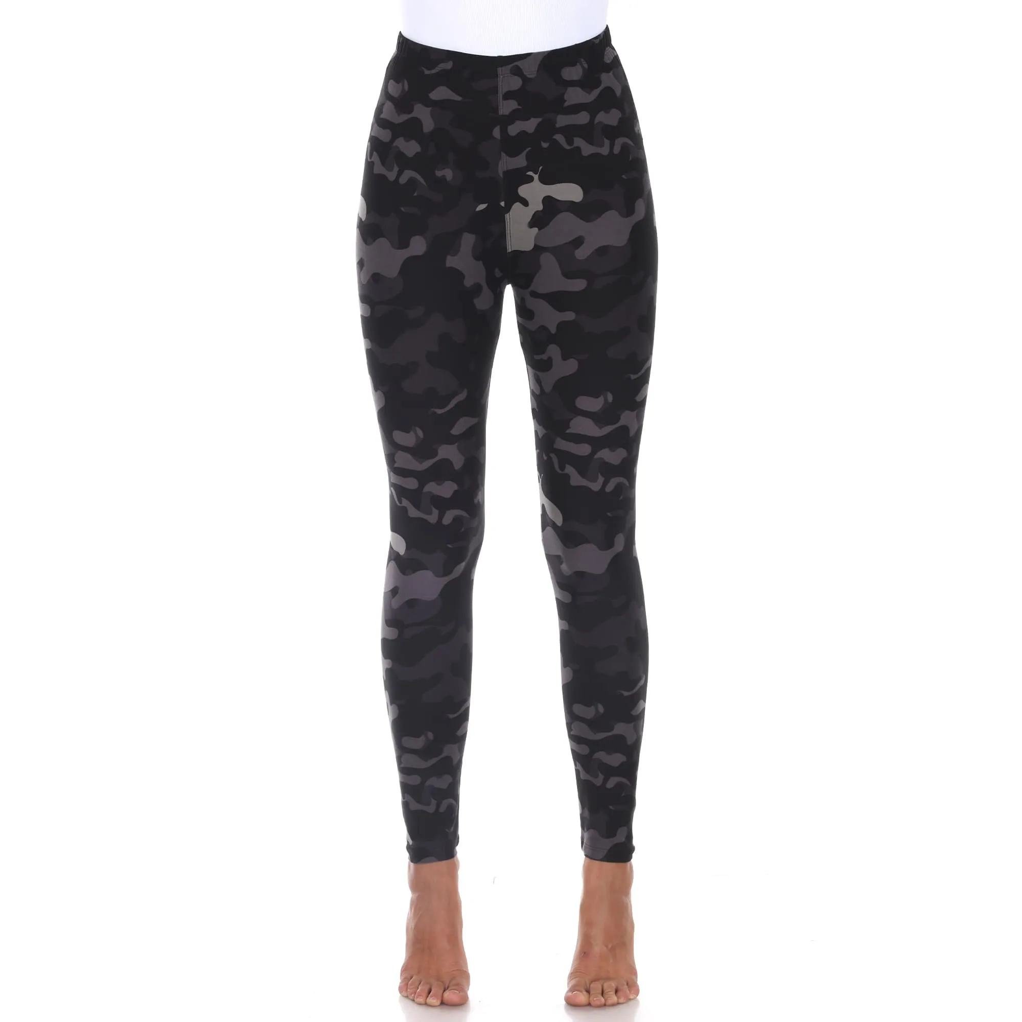 White Mark Women's Super Soft Camo Printed Leggings sold by Zulily product image thumbnail 2