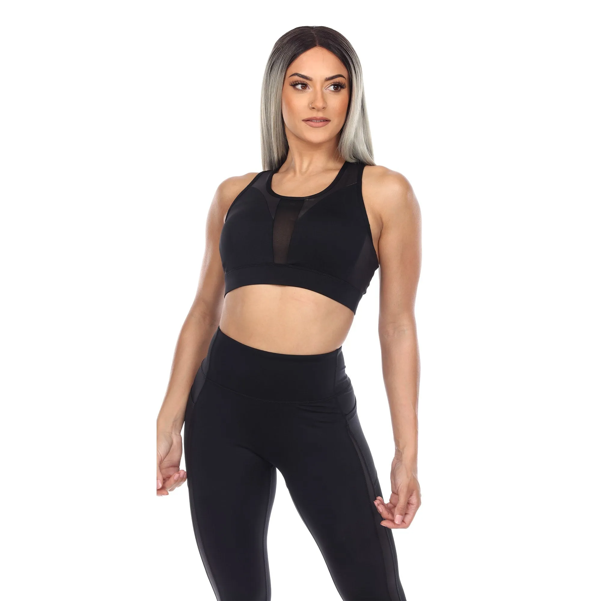 White Mark Women's Racer Back Sports Bra sold by Zulily