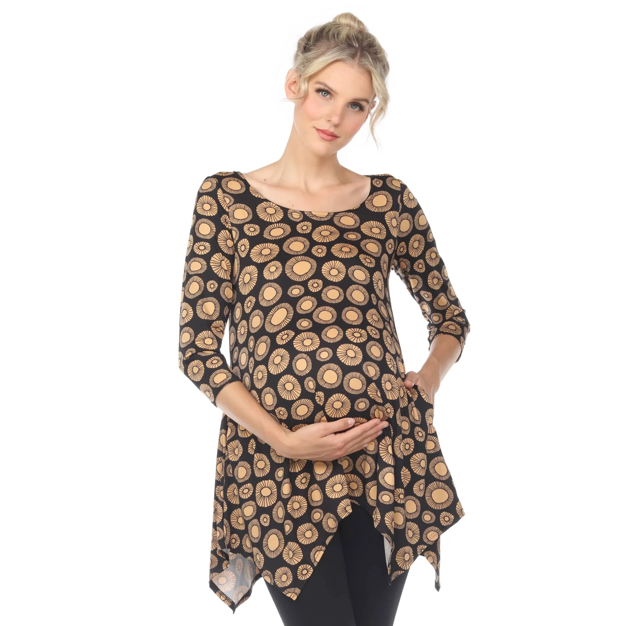 White Mark Maternity Printed Tunic Top sold by Zulily product image thumbnail 4