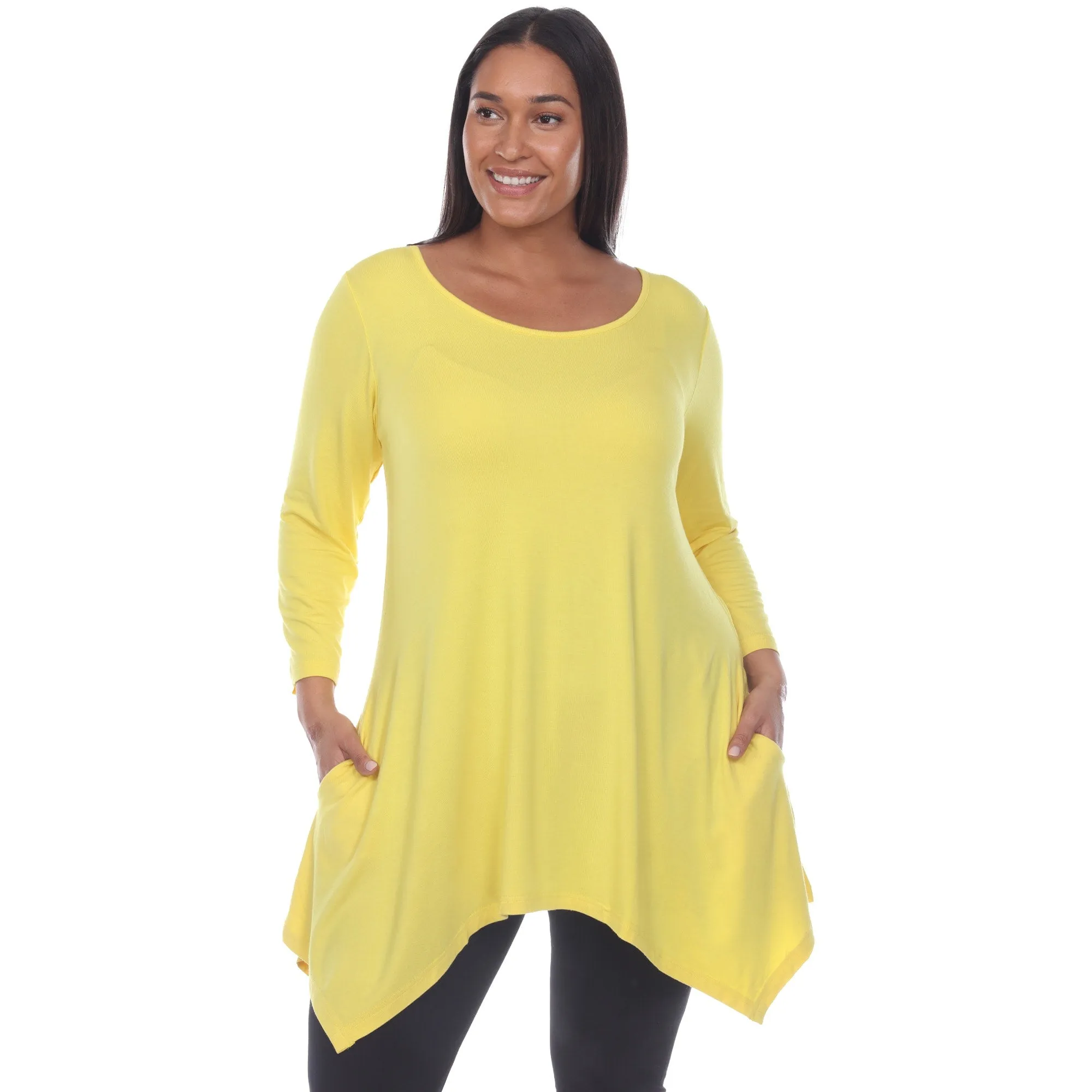 White Mark Women's Plus Size Makayla Tunic Top sold by Zulily product image thumbnail 4